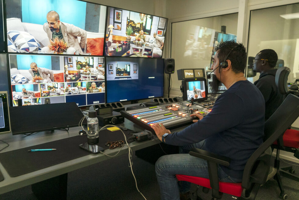 Photo: Christian television programs in production for the Arabic world at GCMM’s ministry media center in Finland. Weekly programs are produced in Arabic, Farsi, Dari, Tajik, Berber, and Sudanese Arabic. Programs have also been produced in Somali, Amharic, and Urdu.